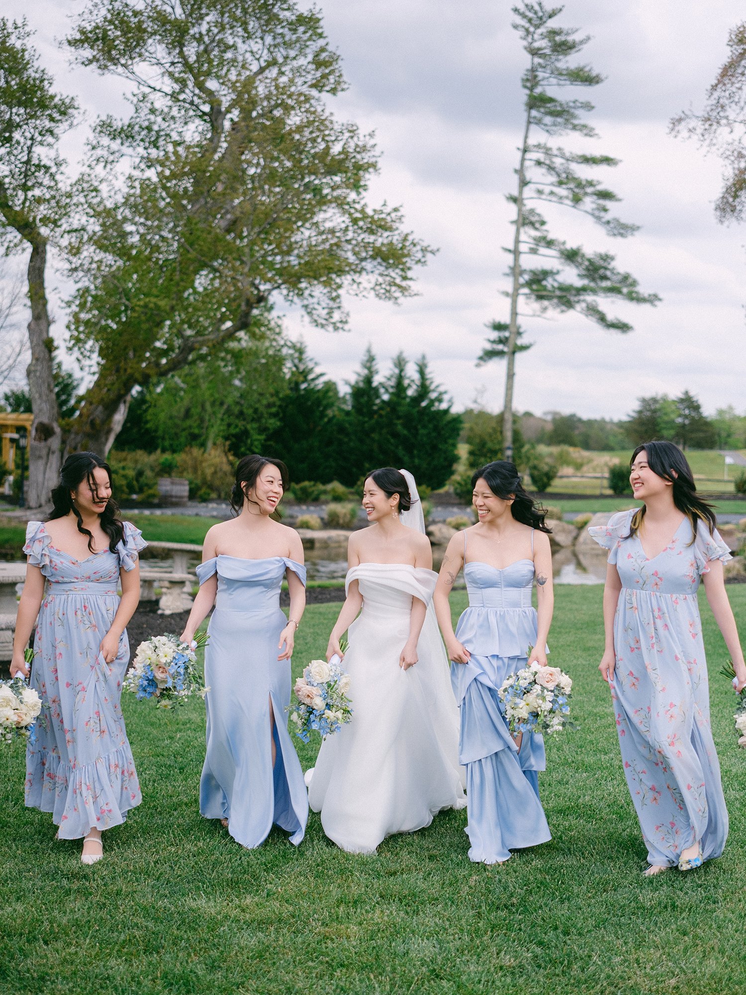 Bridal party portrait Couple portrait for wedding at Renault Winery by Haseok Chung Studio