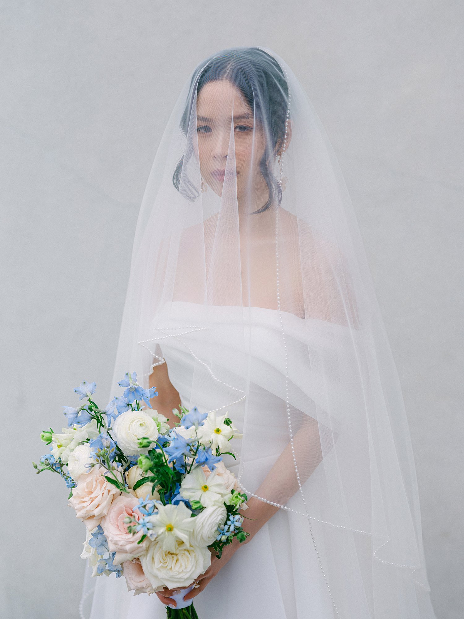 Bride  portrait for wedding at Renault Winery by Haseok Chung Studio