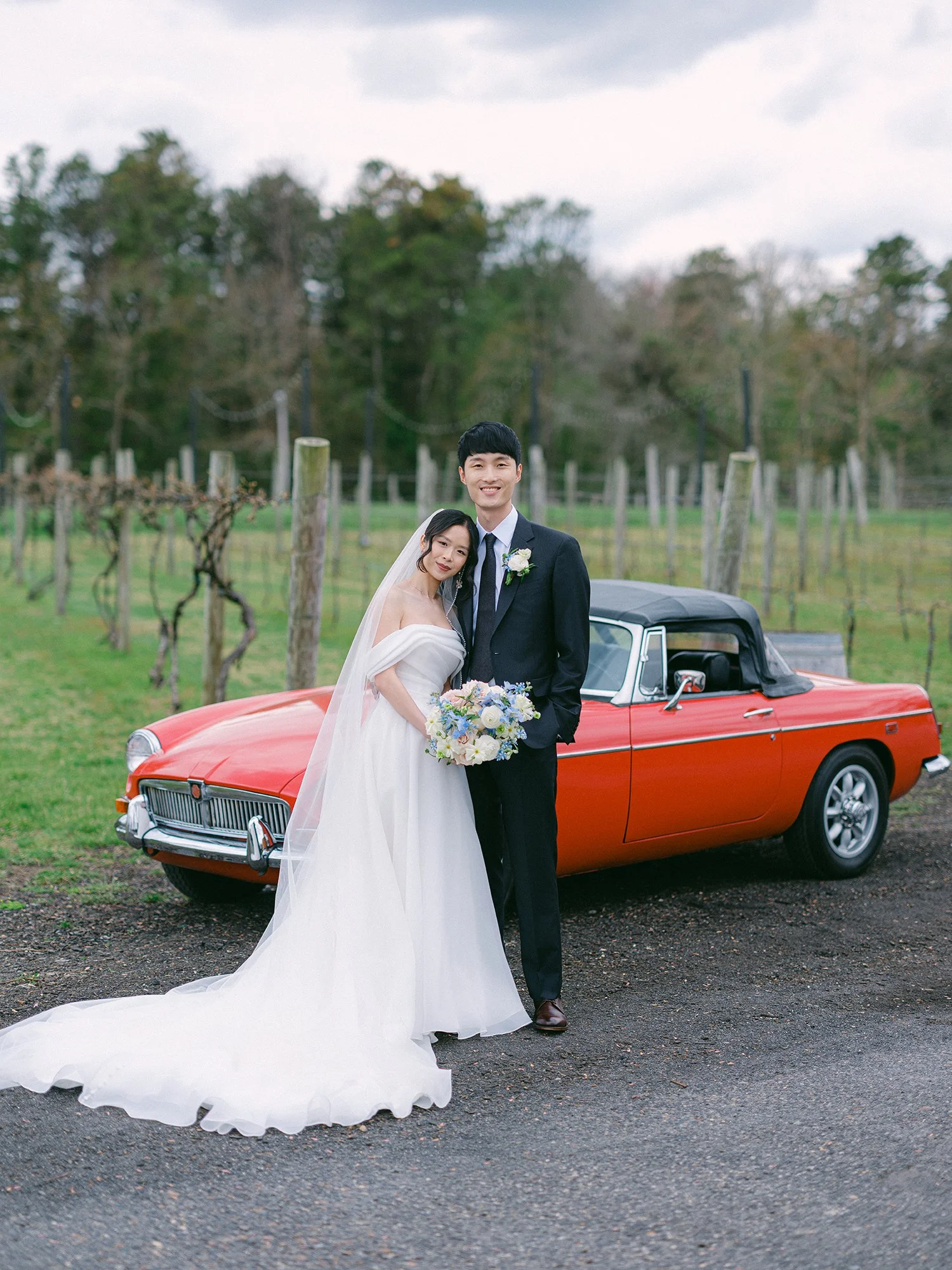 Couple portrait for wedding at Renault Winery by Haseok Chung Studio