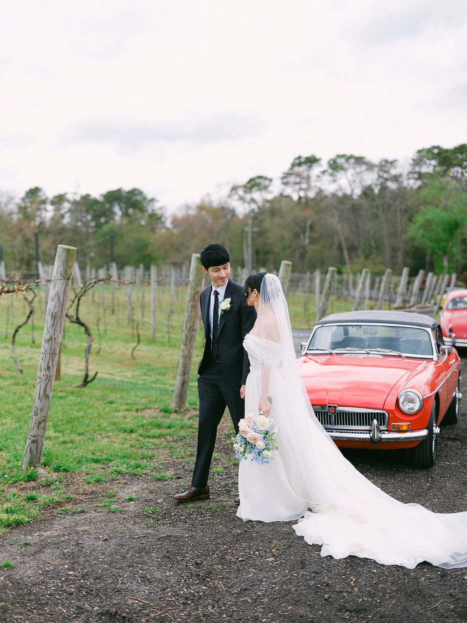 Couple portrait for wedding at Renault Winery by Haseok Chung Studio
