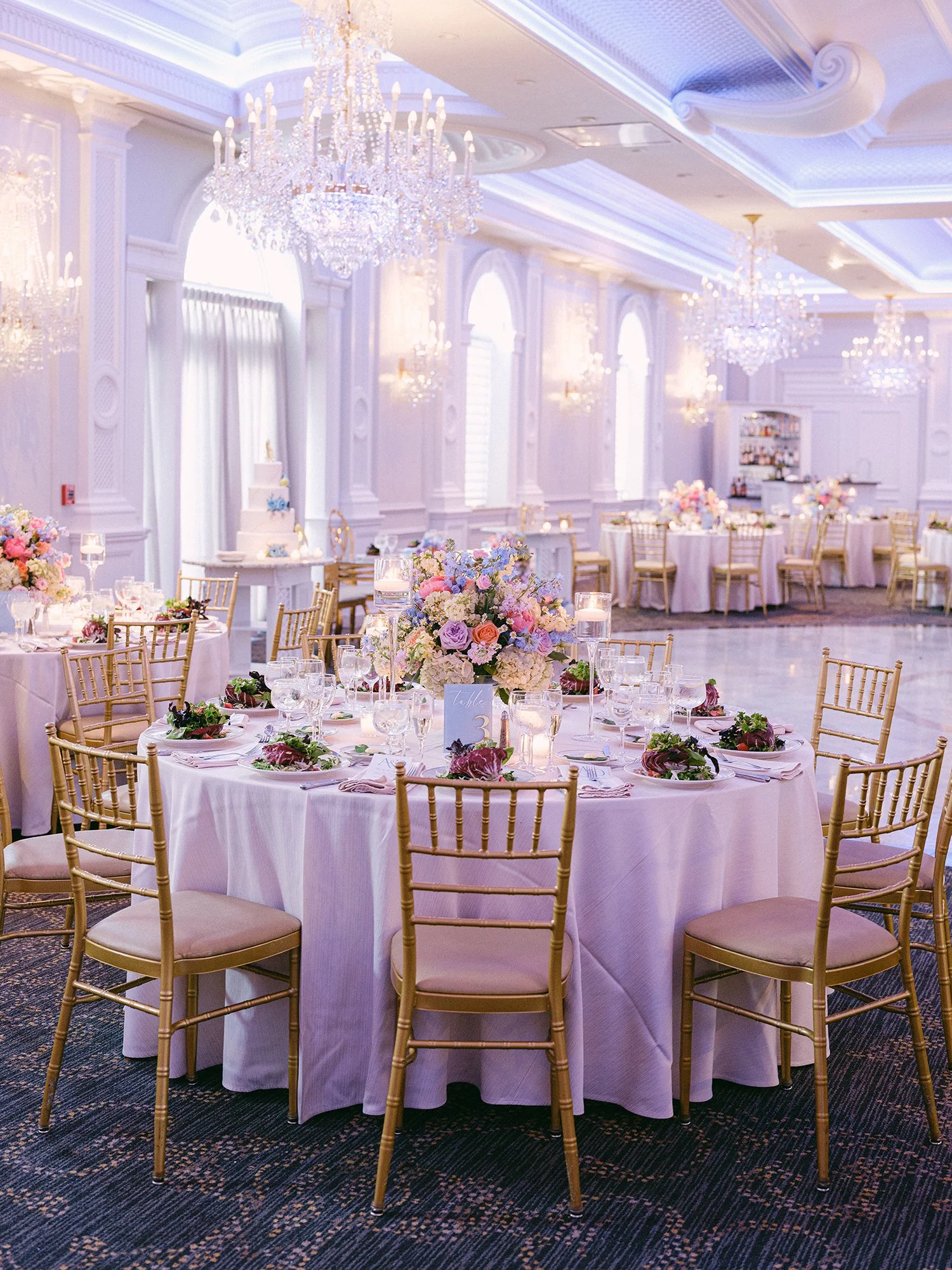 Elegant wedding portrait of Amanda and Daniel at The Rockleigh, NJ by HSC Studio
