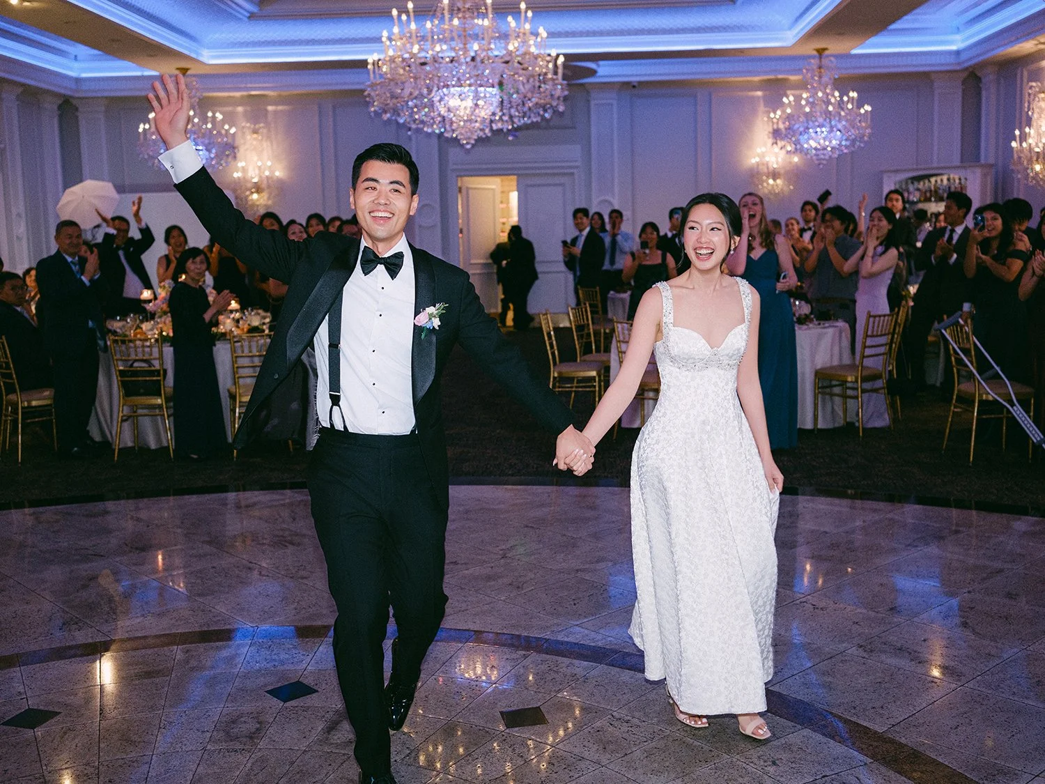 Elegant wedding portrait of Amanda and Daniel at The Rockleigh, NJ by HSC Studio