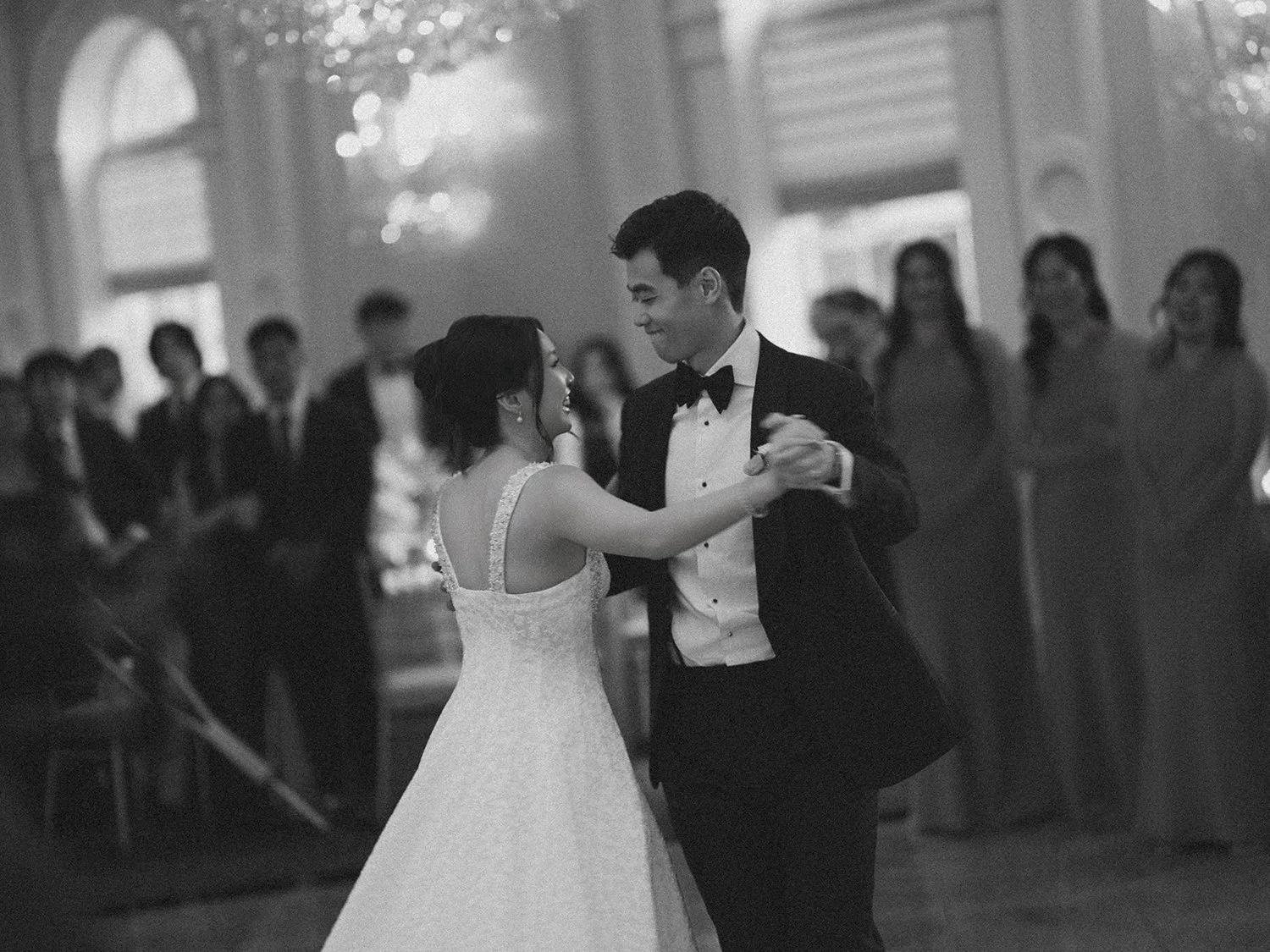 Elegant wedding portrait of Amanda and Daniel at The Rockleigh, NJ by HSC Studio