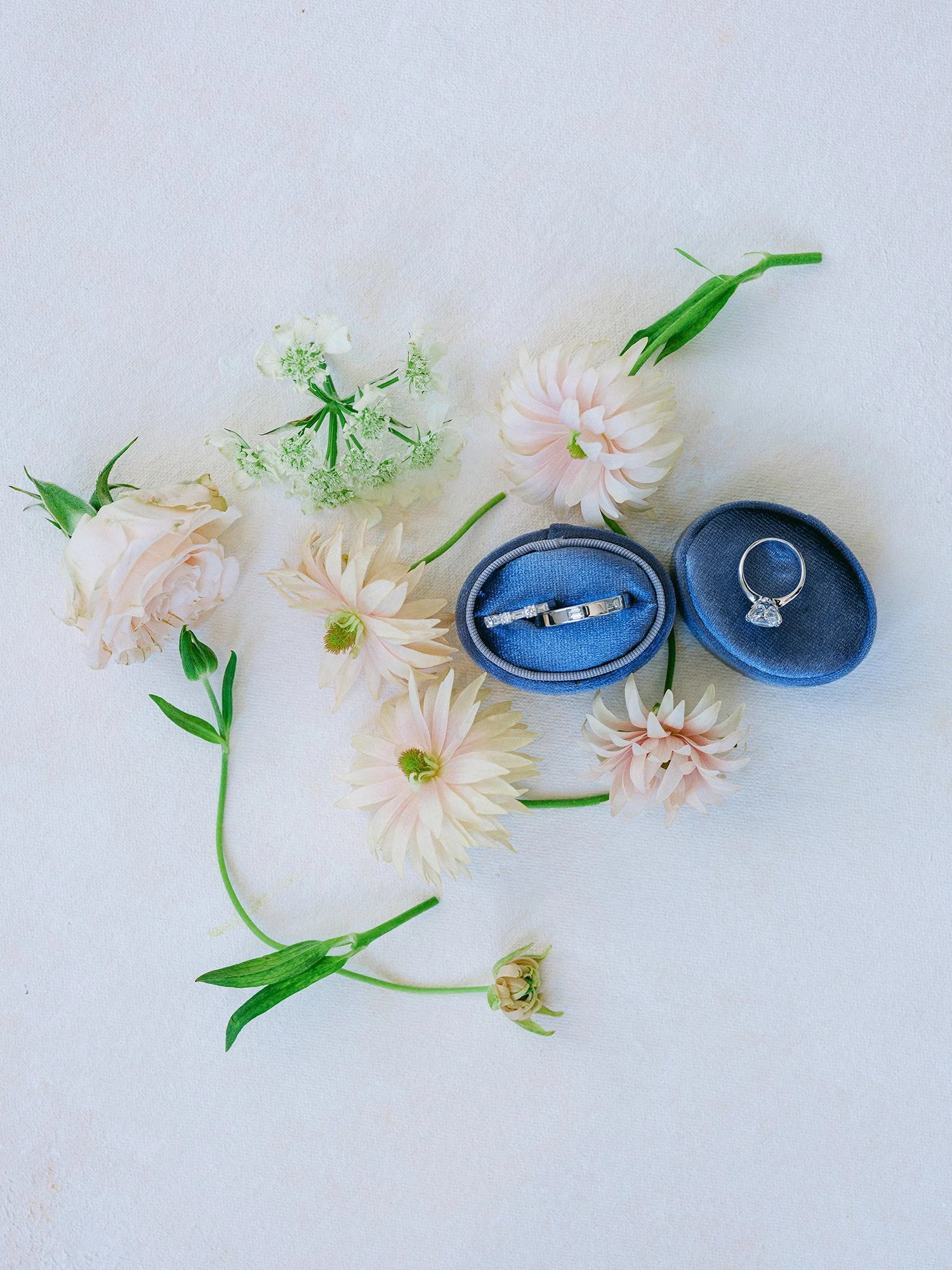 Fine art wedding photography capturing the elegant bridal details and modern reception setup at Maritime Parc NJ.