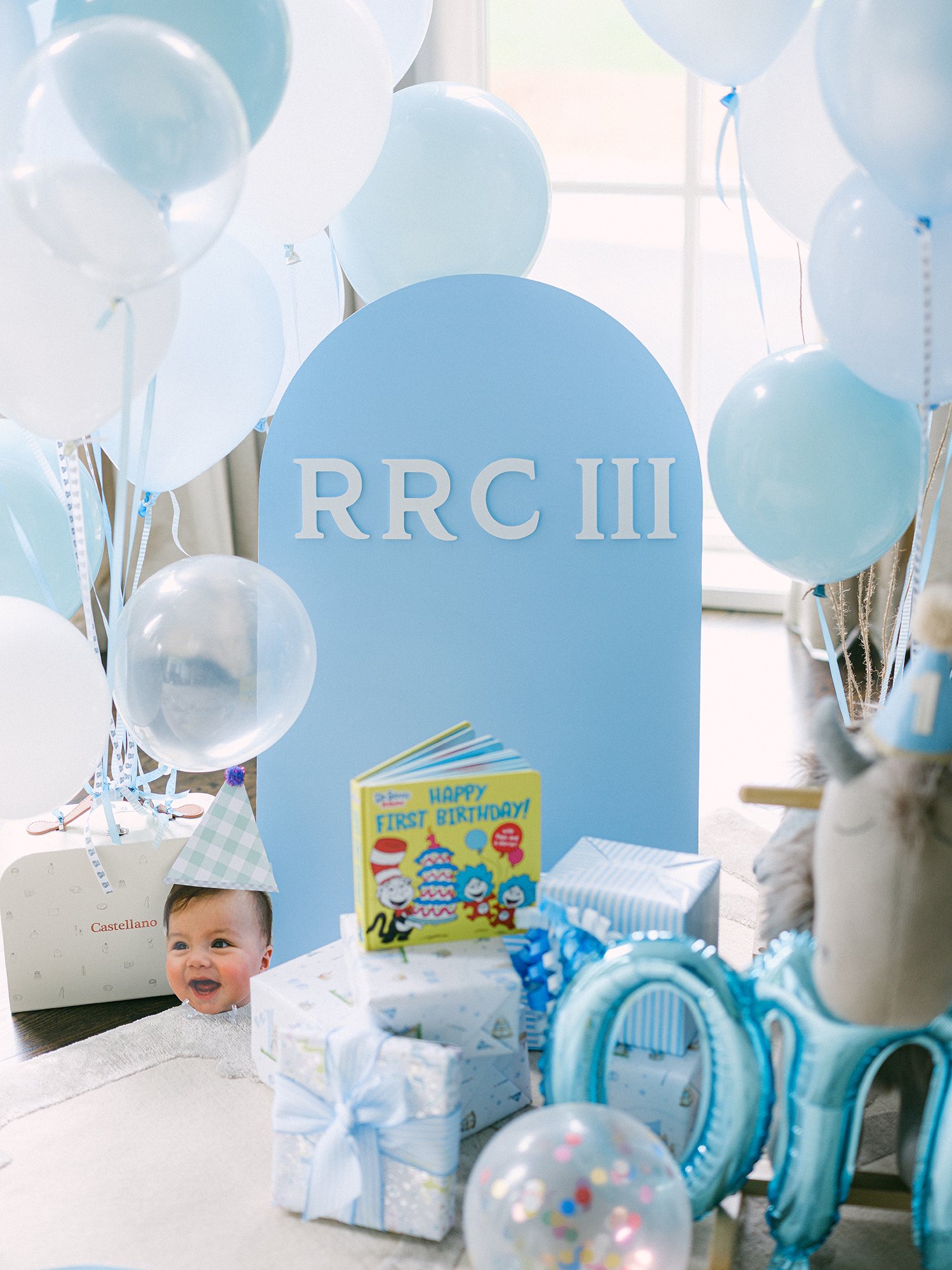 First birthday celebration details photographed in New Jersey