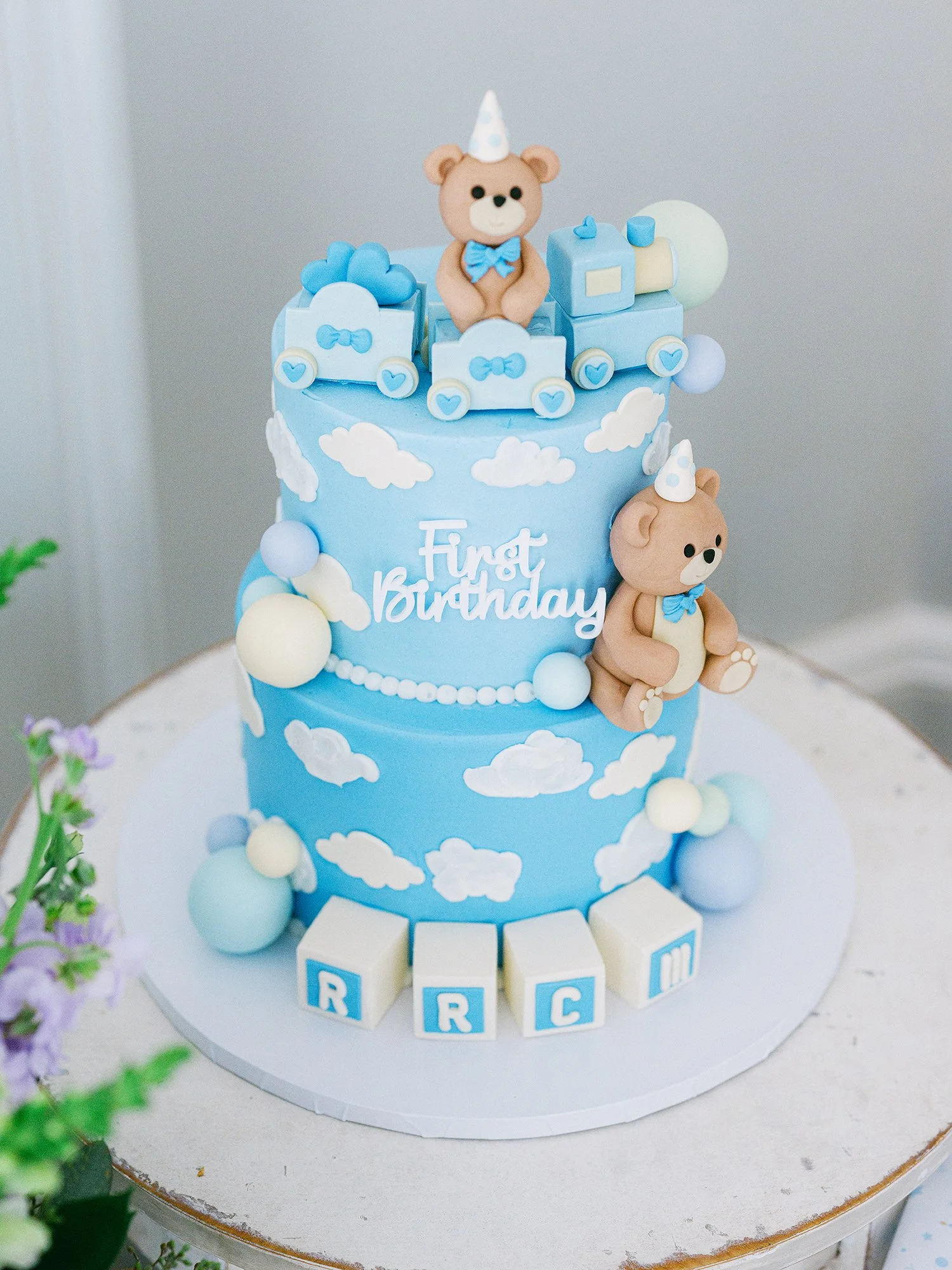 First birthday celebration details photographed in New Jersey