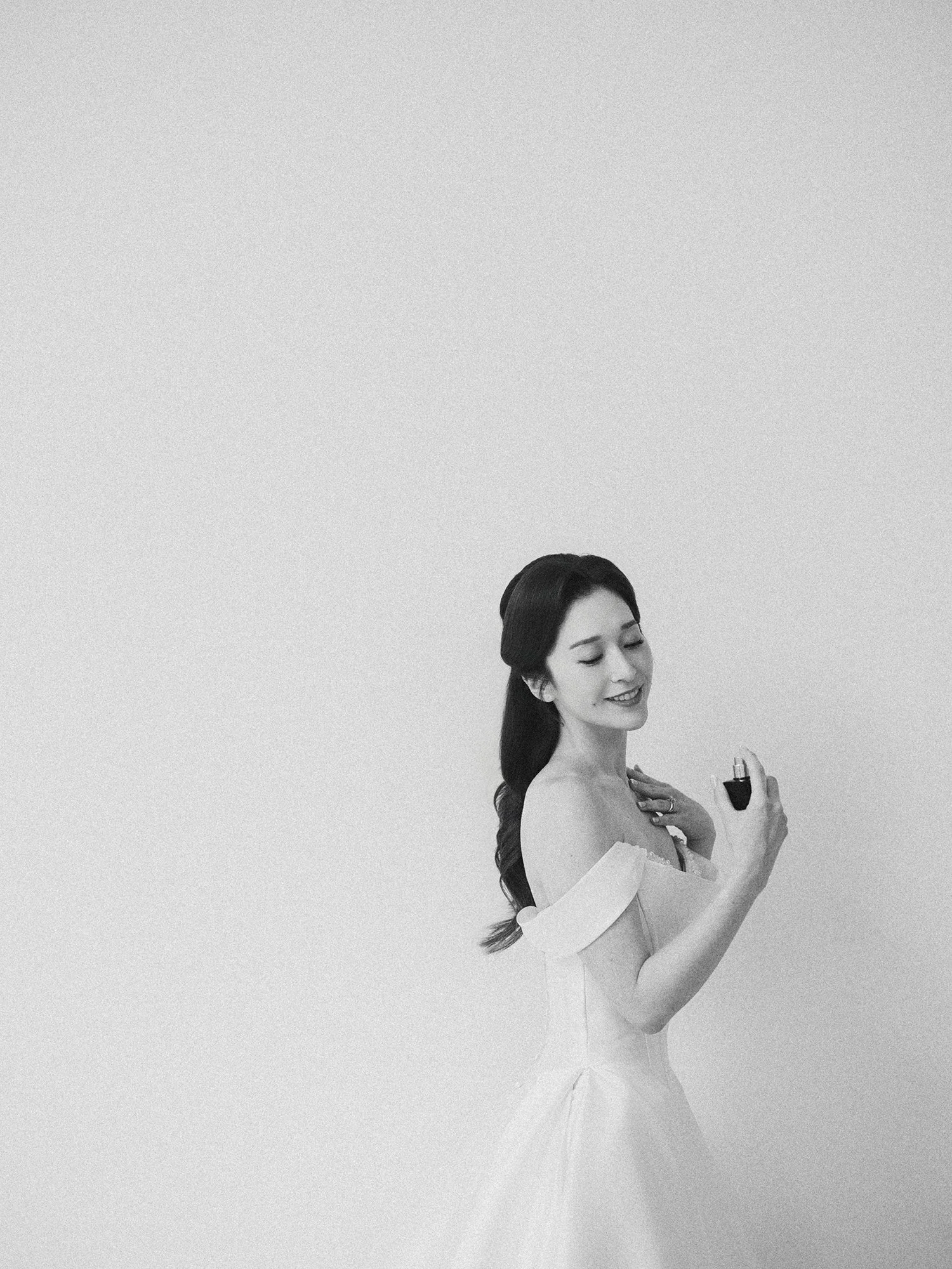 Editorial wedding portrait at The Florentine Gardens