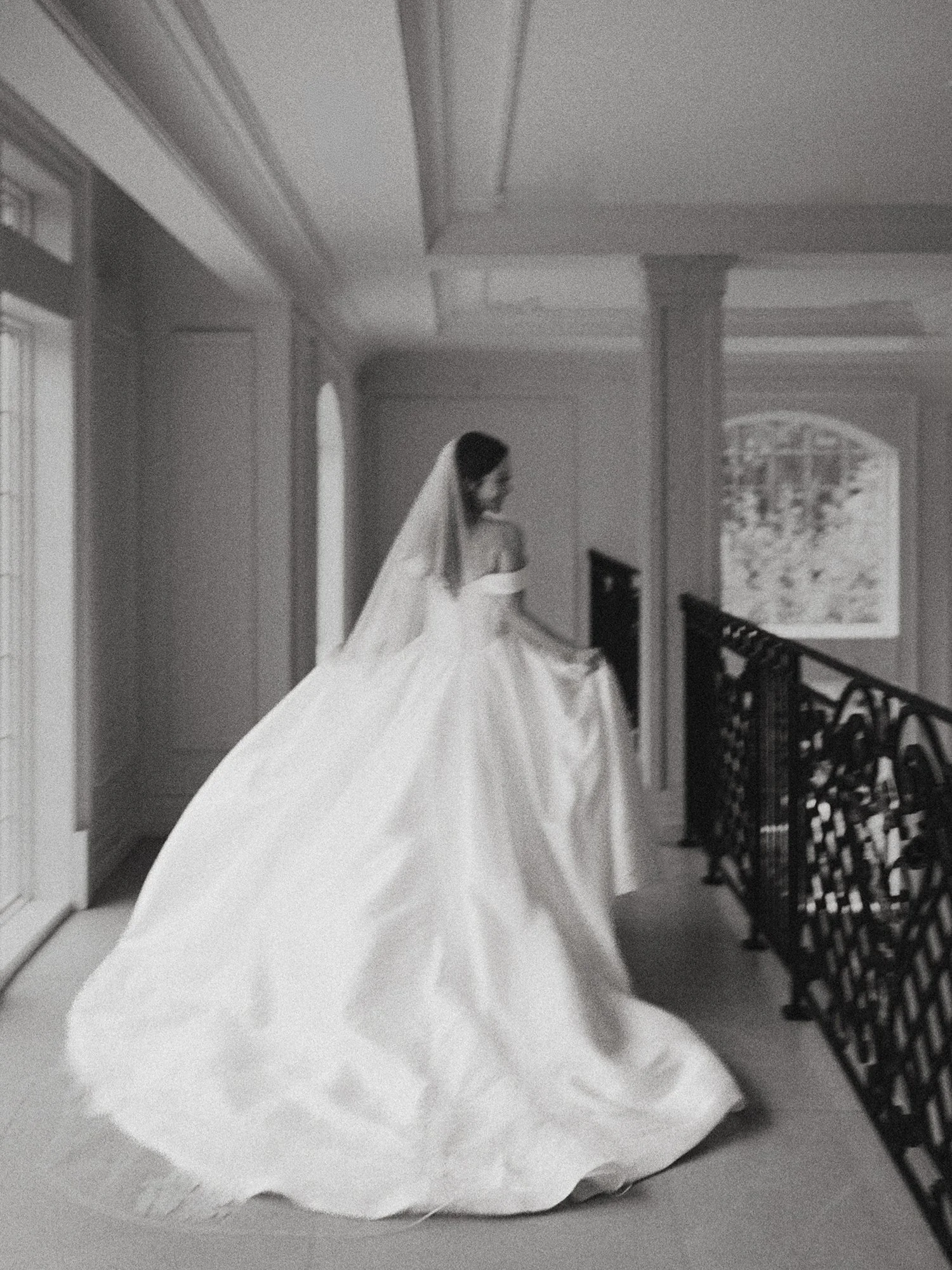 Editorial wedding portrait at The Florentine Gardens