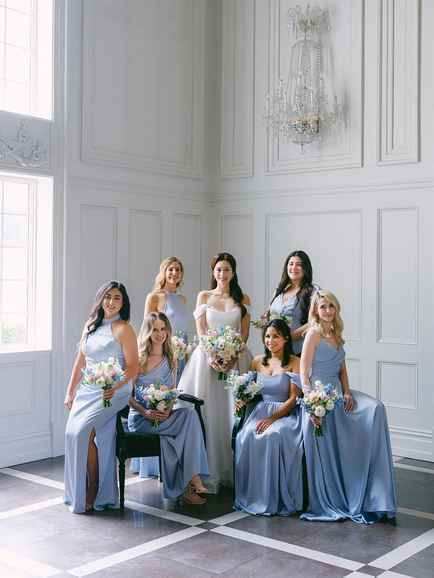 Editorial wedding portrait at The Florentine Gardens