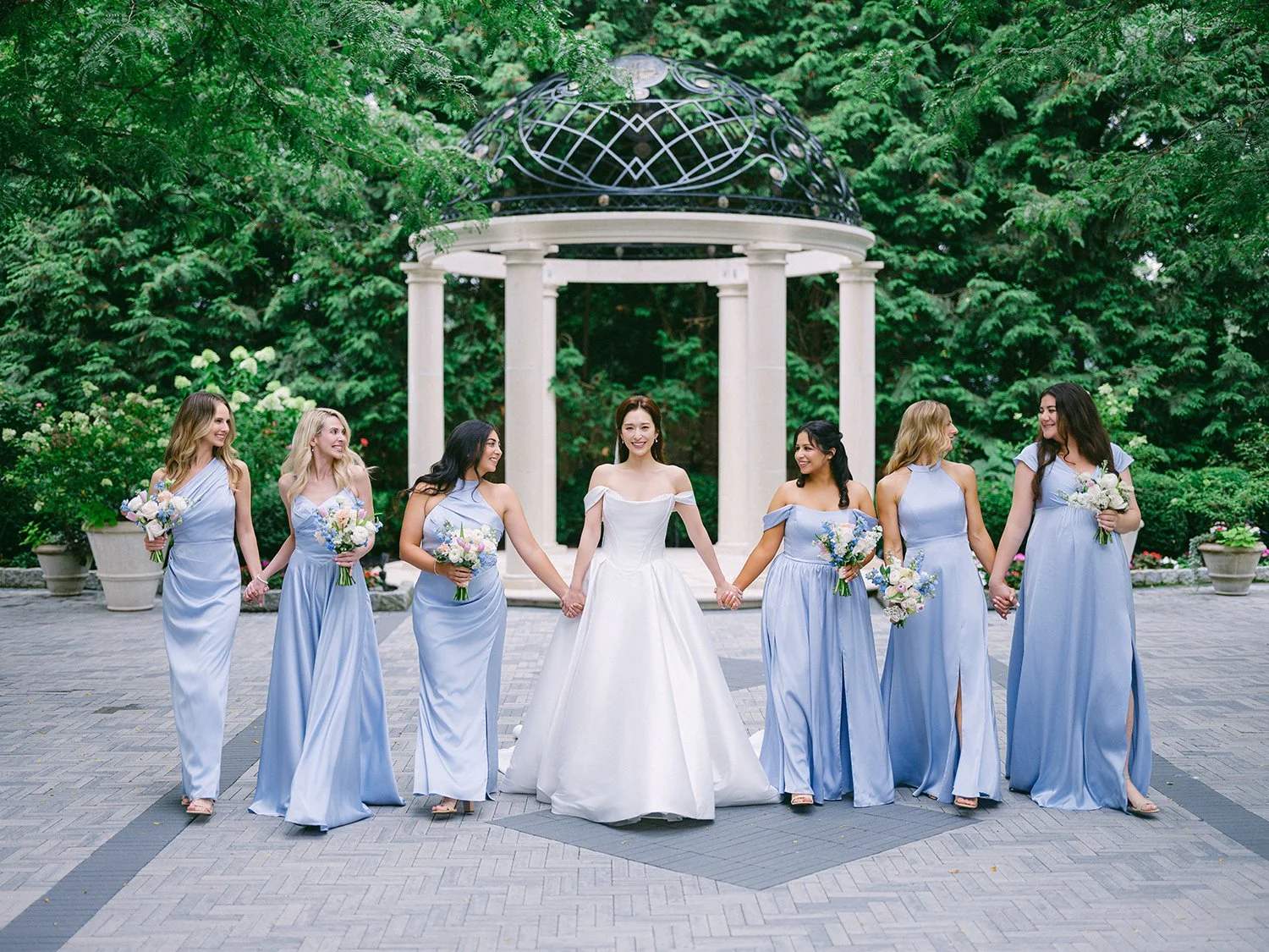 Editorial wedding portrait at The Florentine Gardens