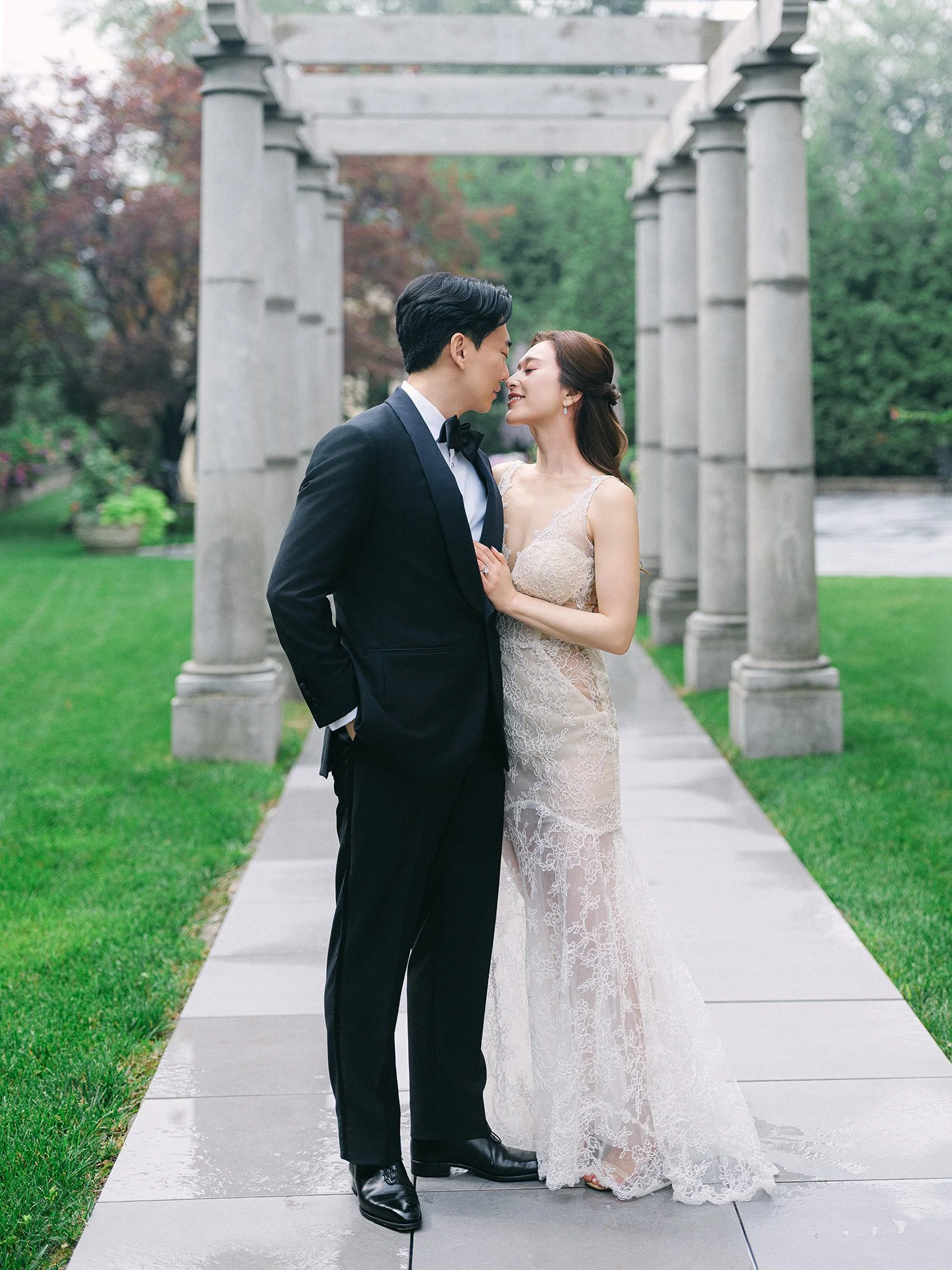 Editorial wedding portrait at The Florentine Gardens