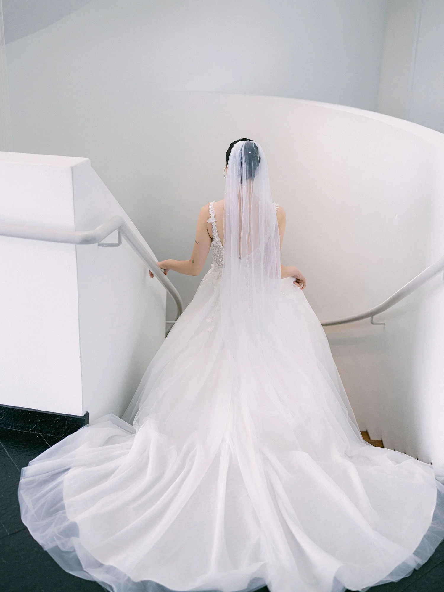 Hannah and Junsuk wedding portrait at Maritime Parc in Jersey City NJ
