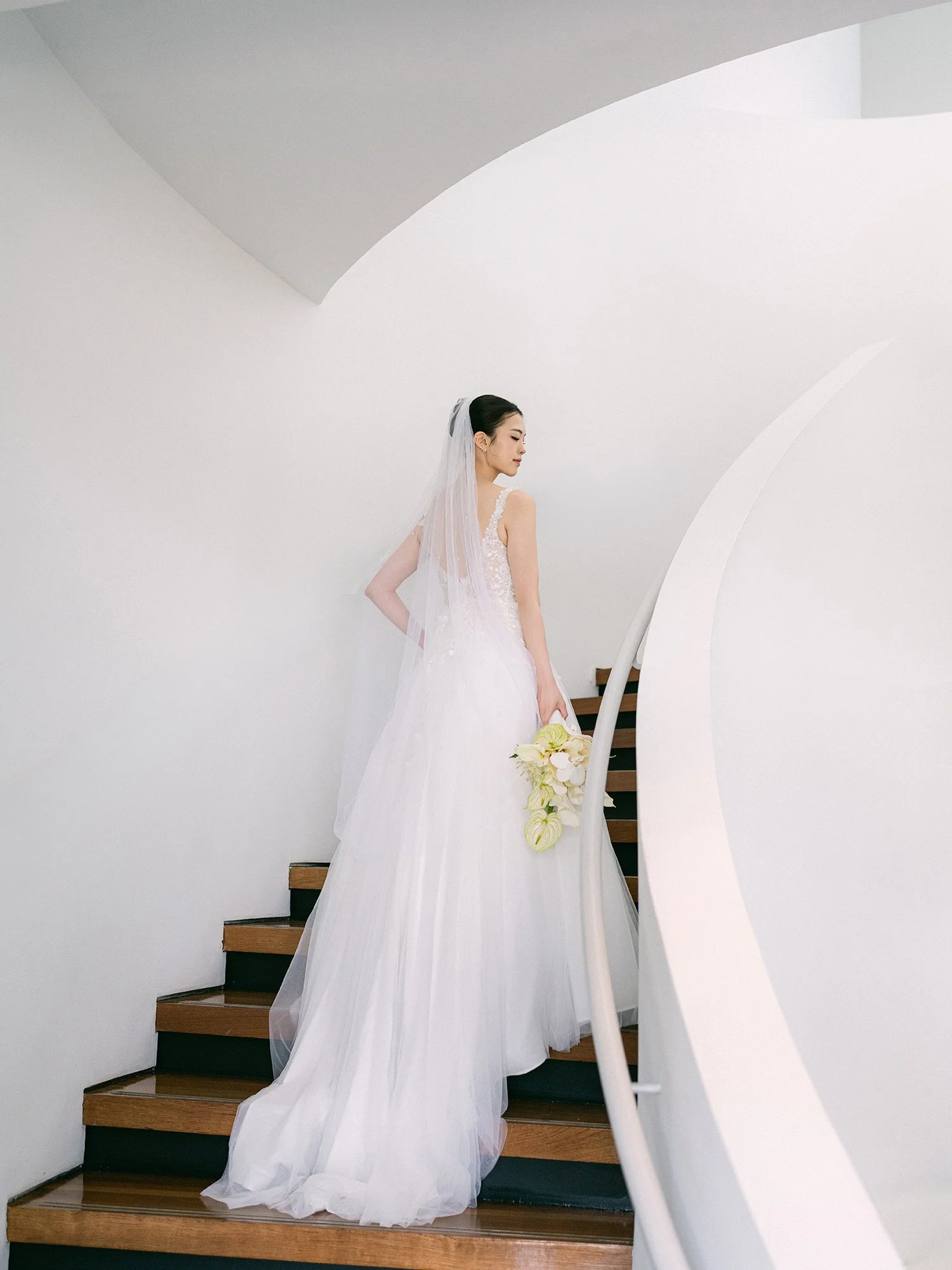 Hannah and Junsuk wedding portrait at Maritime Parc in Jersey City NJ