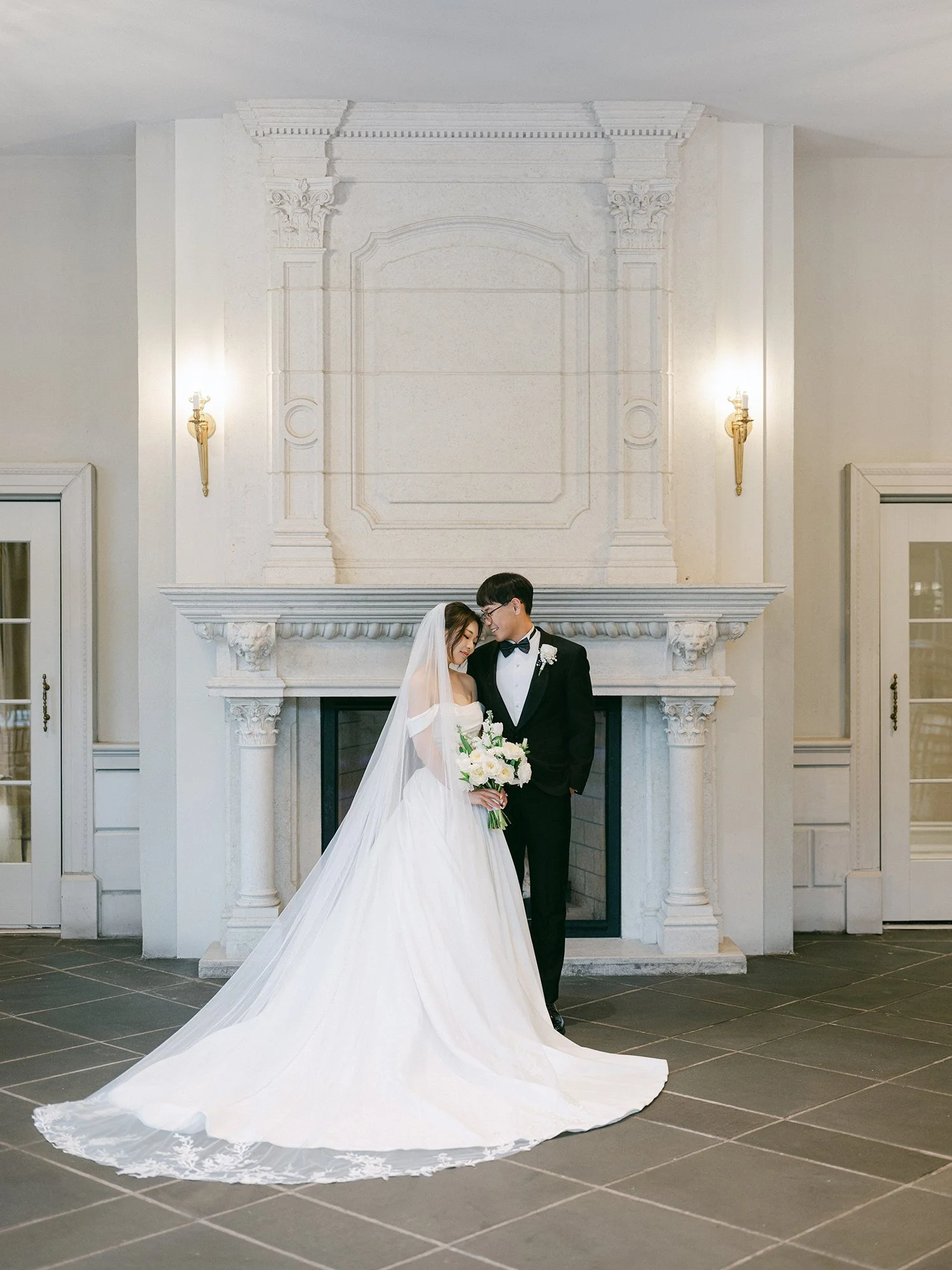 Editorial wedding portrait of Sue and Kenny at Park Chateau Estate