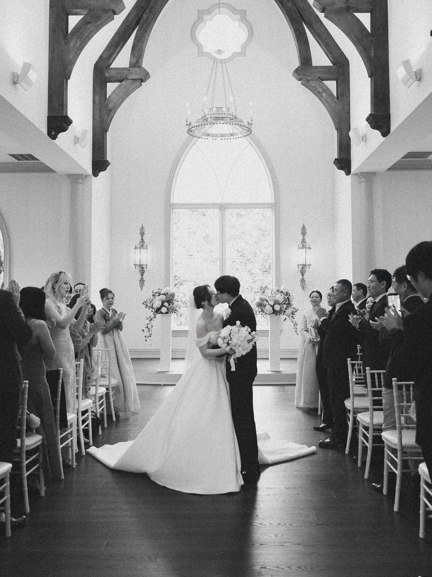 Wedding ceremony at Park Chateau in East Brunswick, New Jersey
