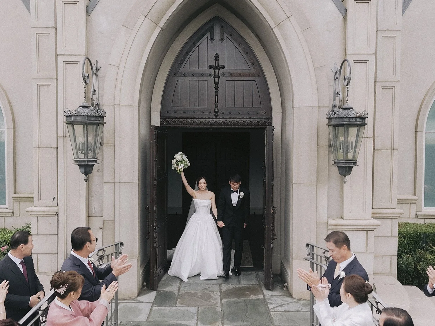 Wedding ceremony at Park Chateau in East Brunswick, New Jersey