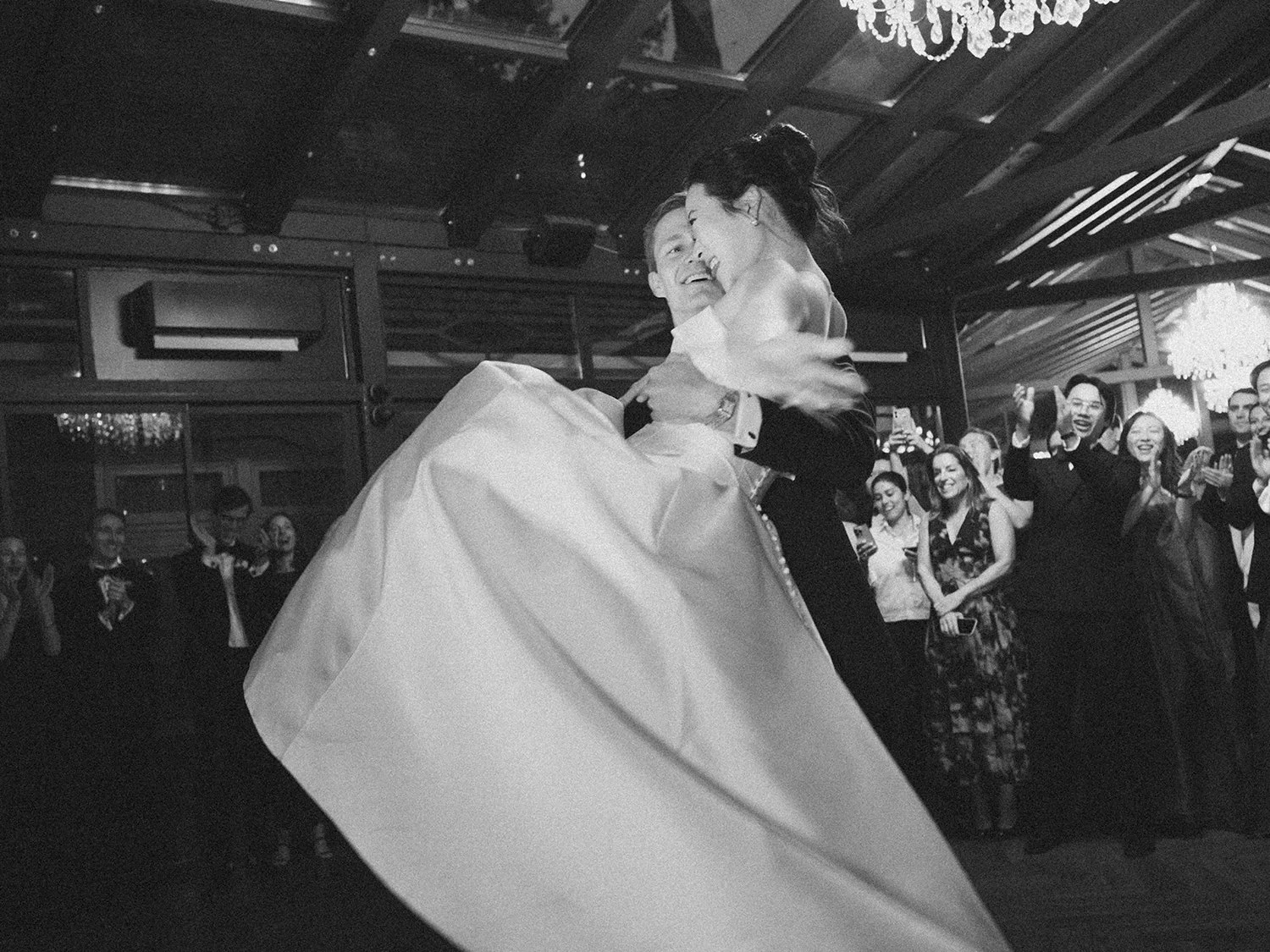 Kathy and Blake's first dance at the Tavern on the Green wedding reception