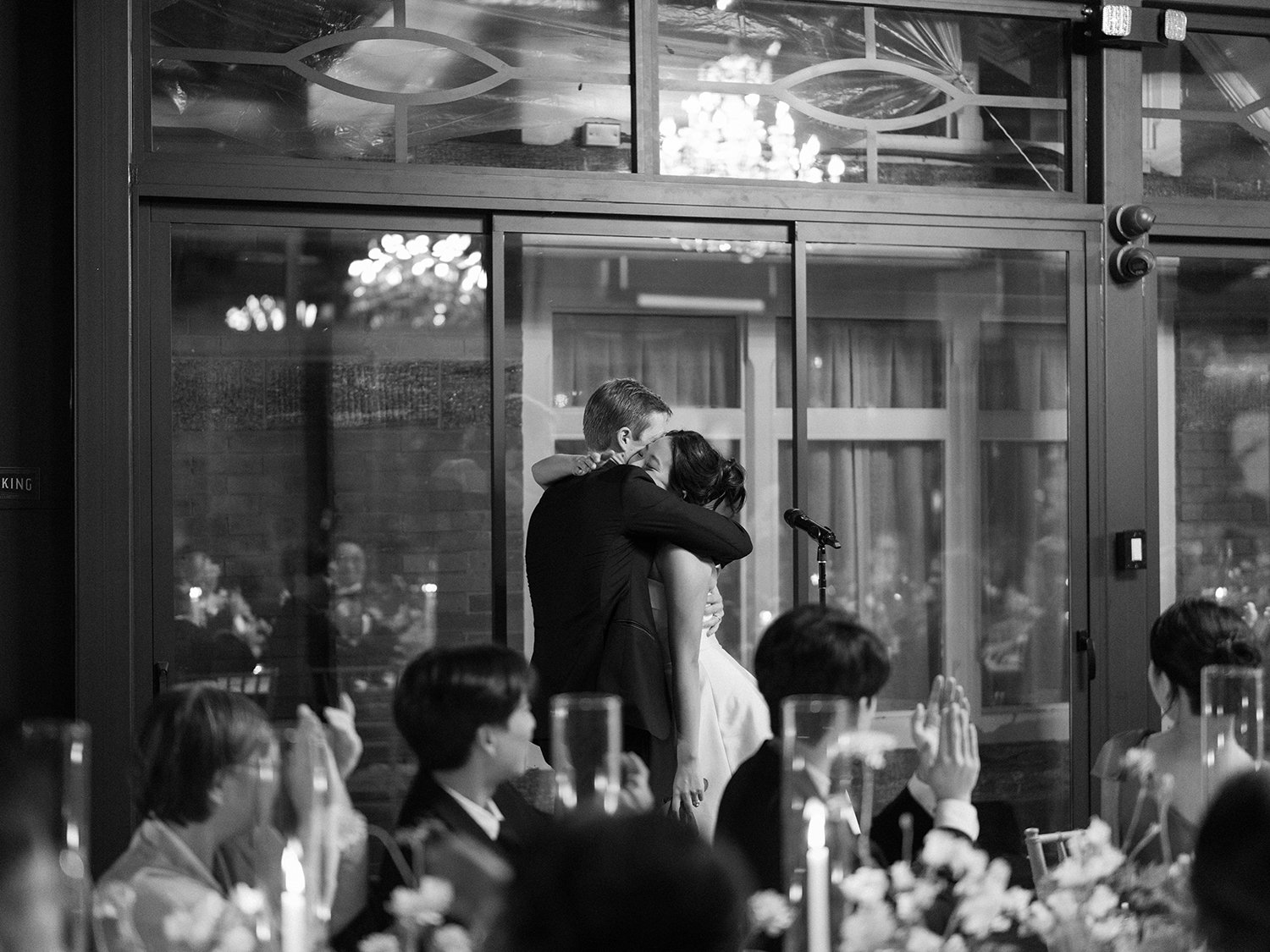 Toasts at Kathy and Blake's wedding reception in Central Park