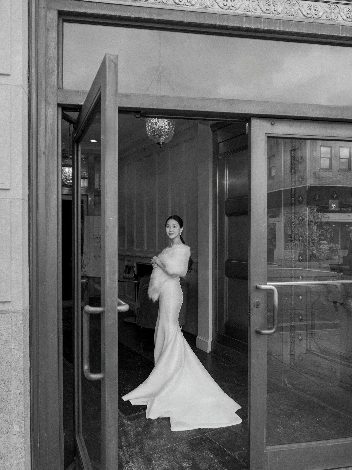 Editorial bridal portrait