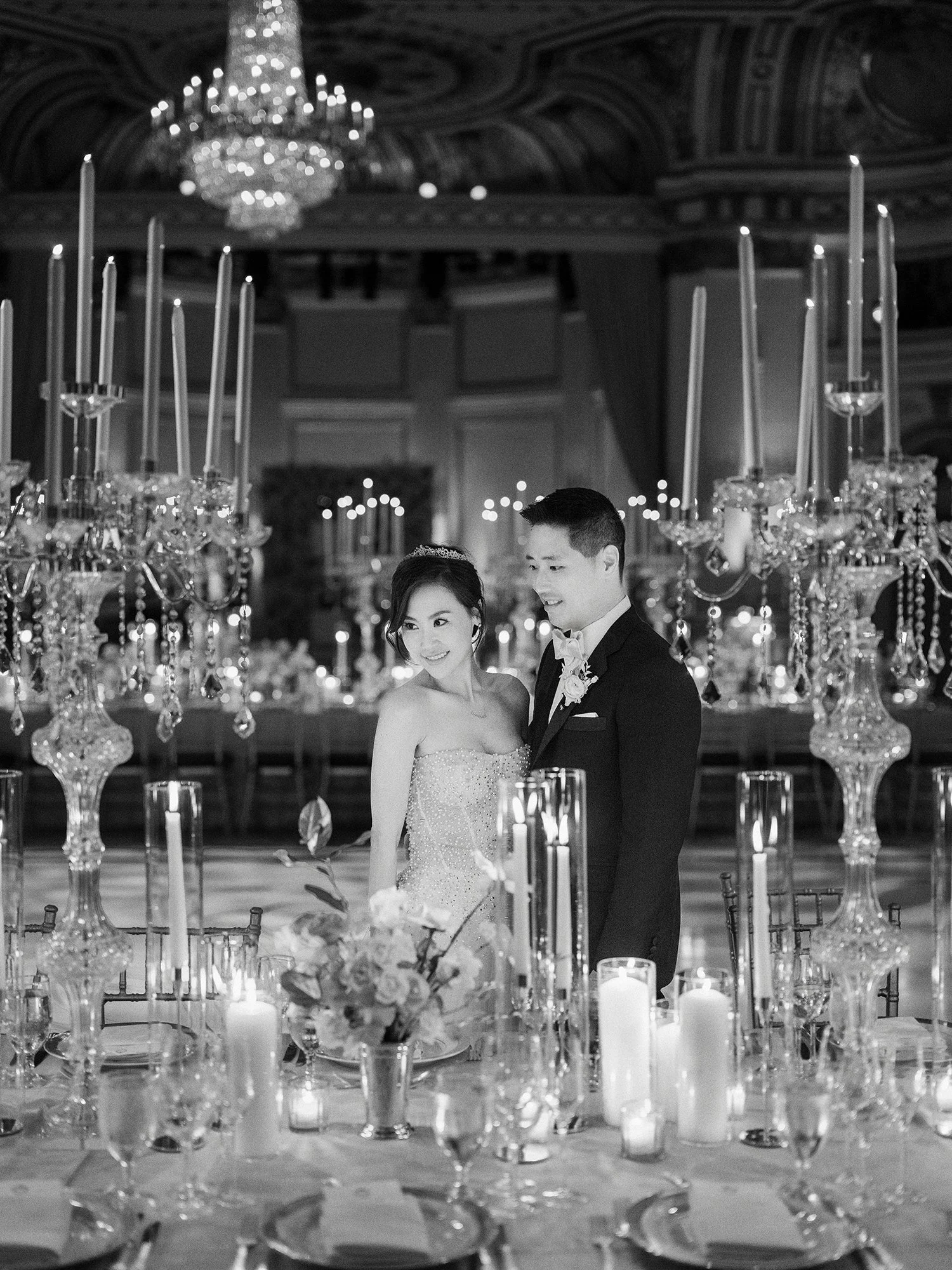 Wedding reception portrait at The Plaza Hotel in New York City