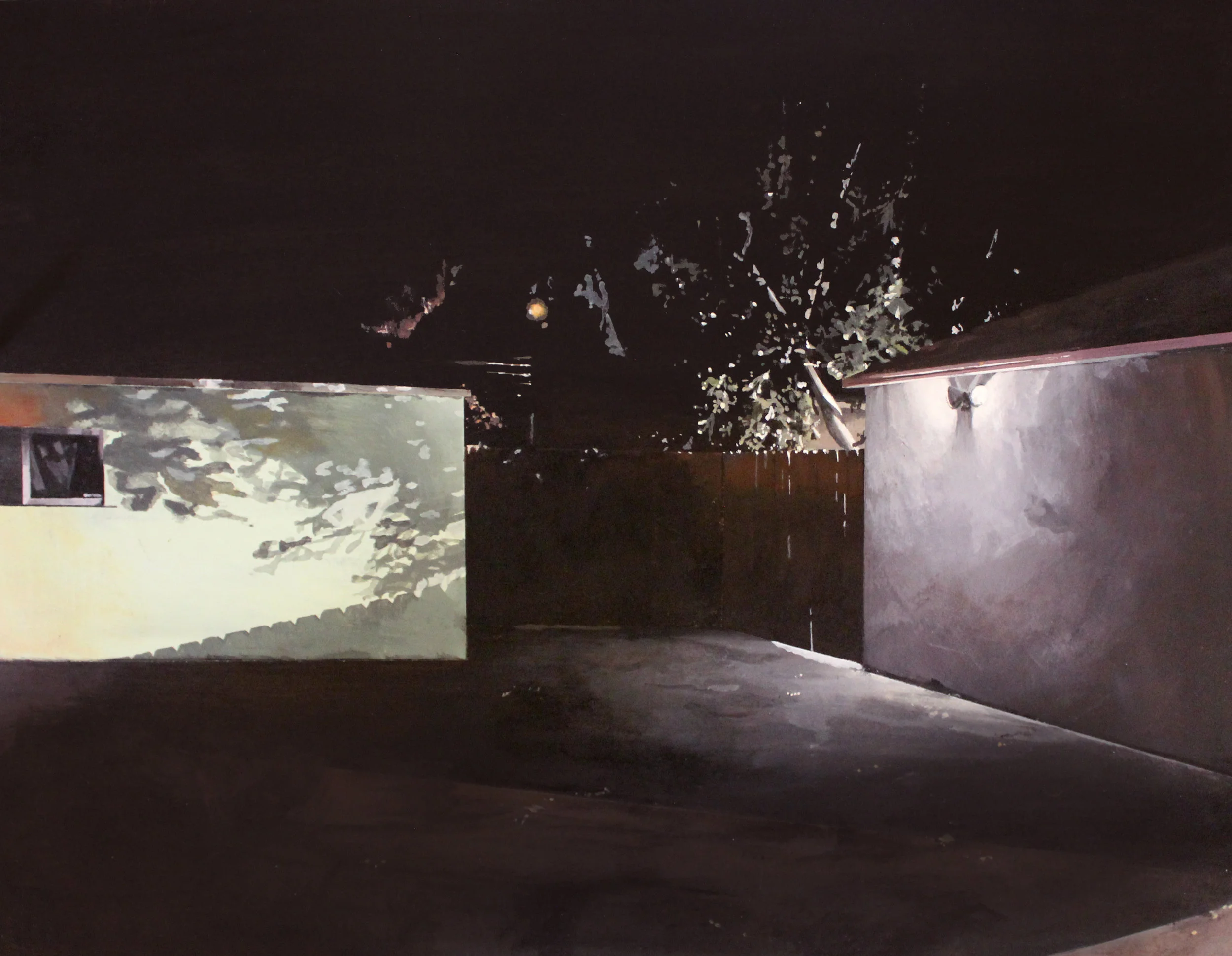 Duel 20"x16" Acrylic on panel framed $1,000