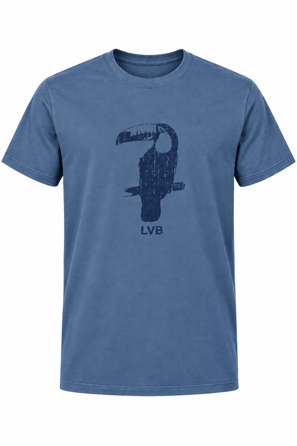 Distressed Toucan LVB Blue T-Shirt.png