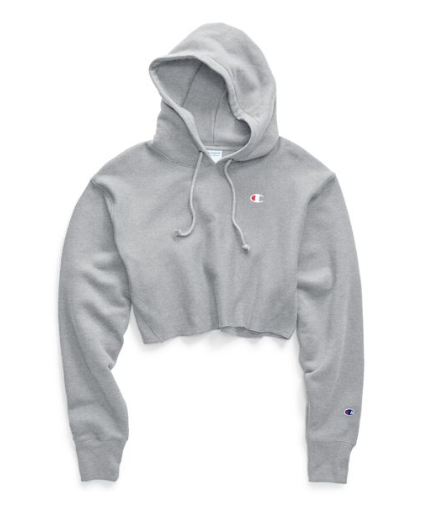 Champion Women's Cropped Cut Off Hoodie