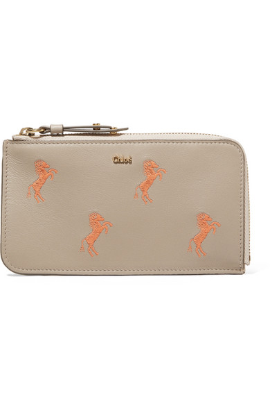 Chloe Embroidered Wallet
