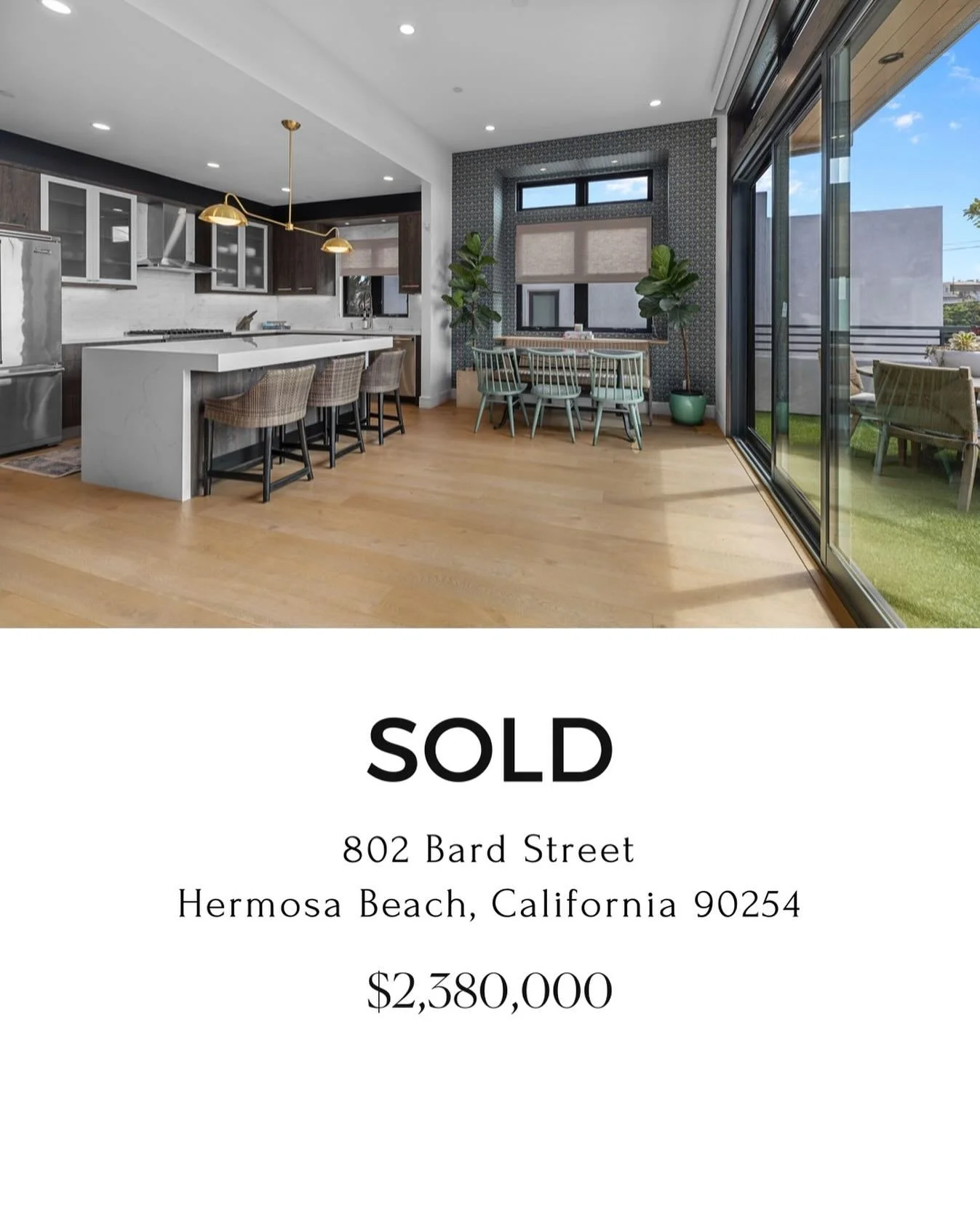 JUST SOLD | 802 Bard Street, Hermosa Beach 

Full circle moment. My sweet Interior Design clients asked me to list their beautiful townhome and help them find the home of their dreams for their growing family&hellip;check, check! We did it! Thanks to