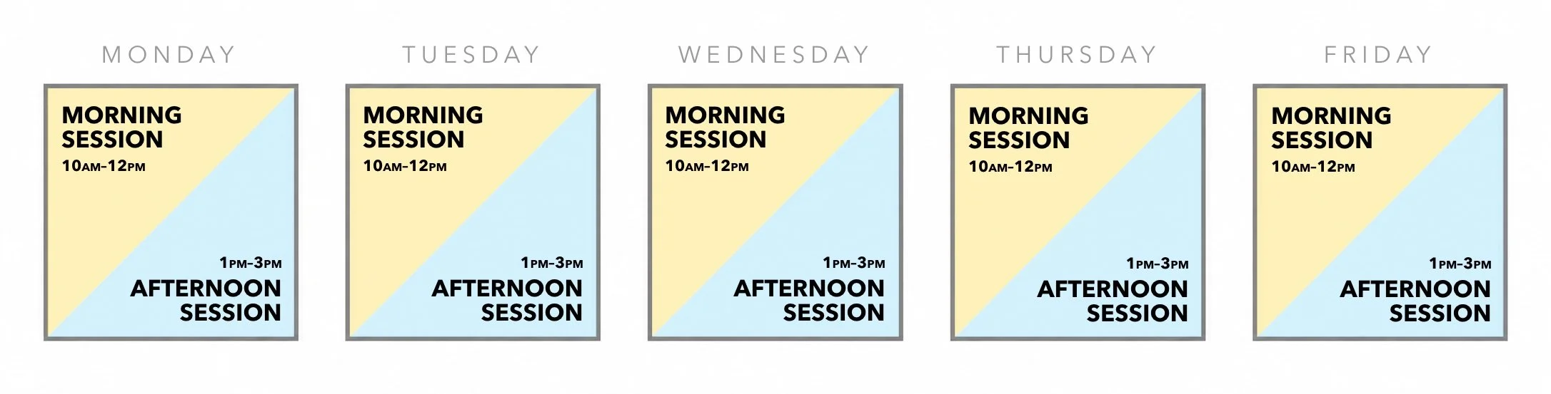 Elite Prep Learning Hub Weekly Calendar