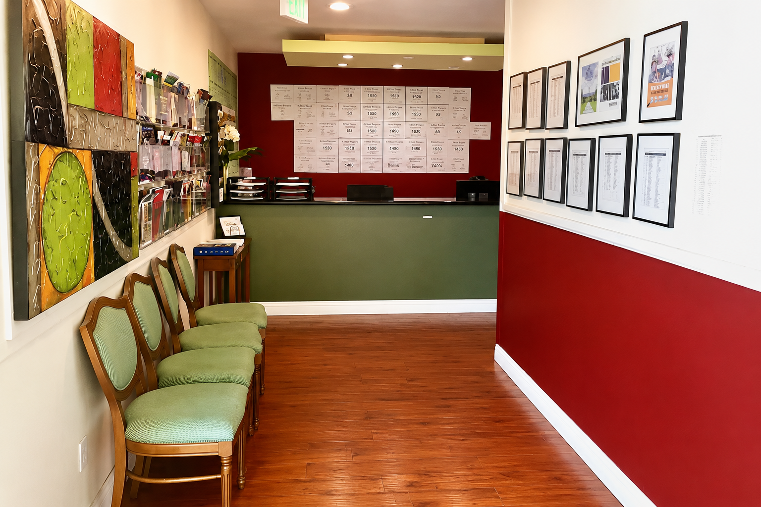 Elite Prep Northridge Front Desk and Hallway