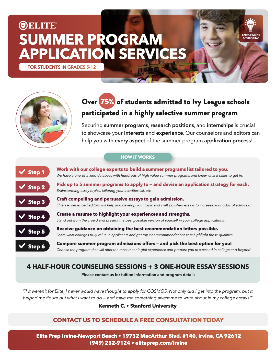 Summer Program Application Services