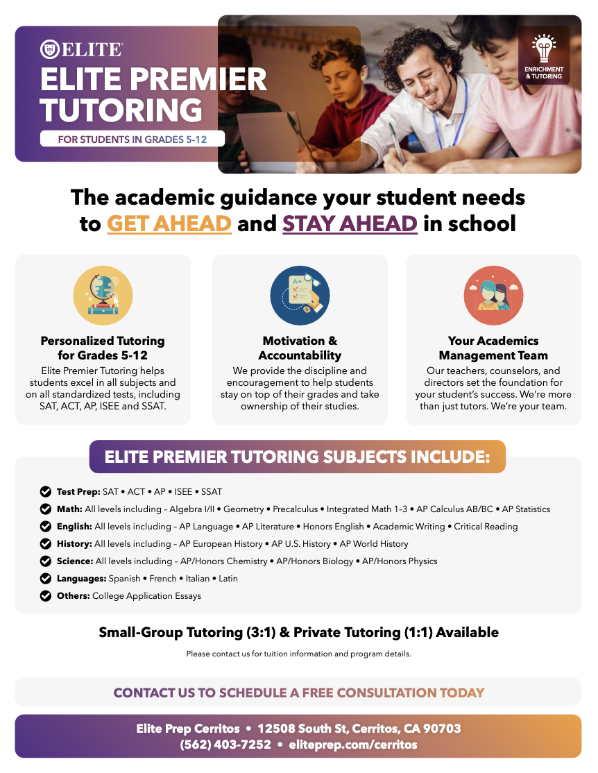 Elite Premier Tutoring