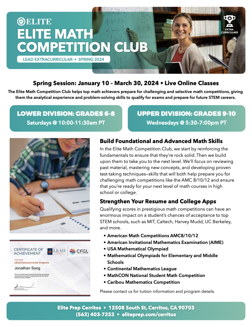 Math Competition Club