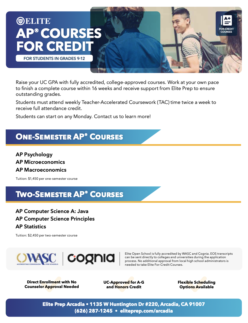 AP Courses for Credit