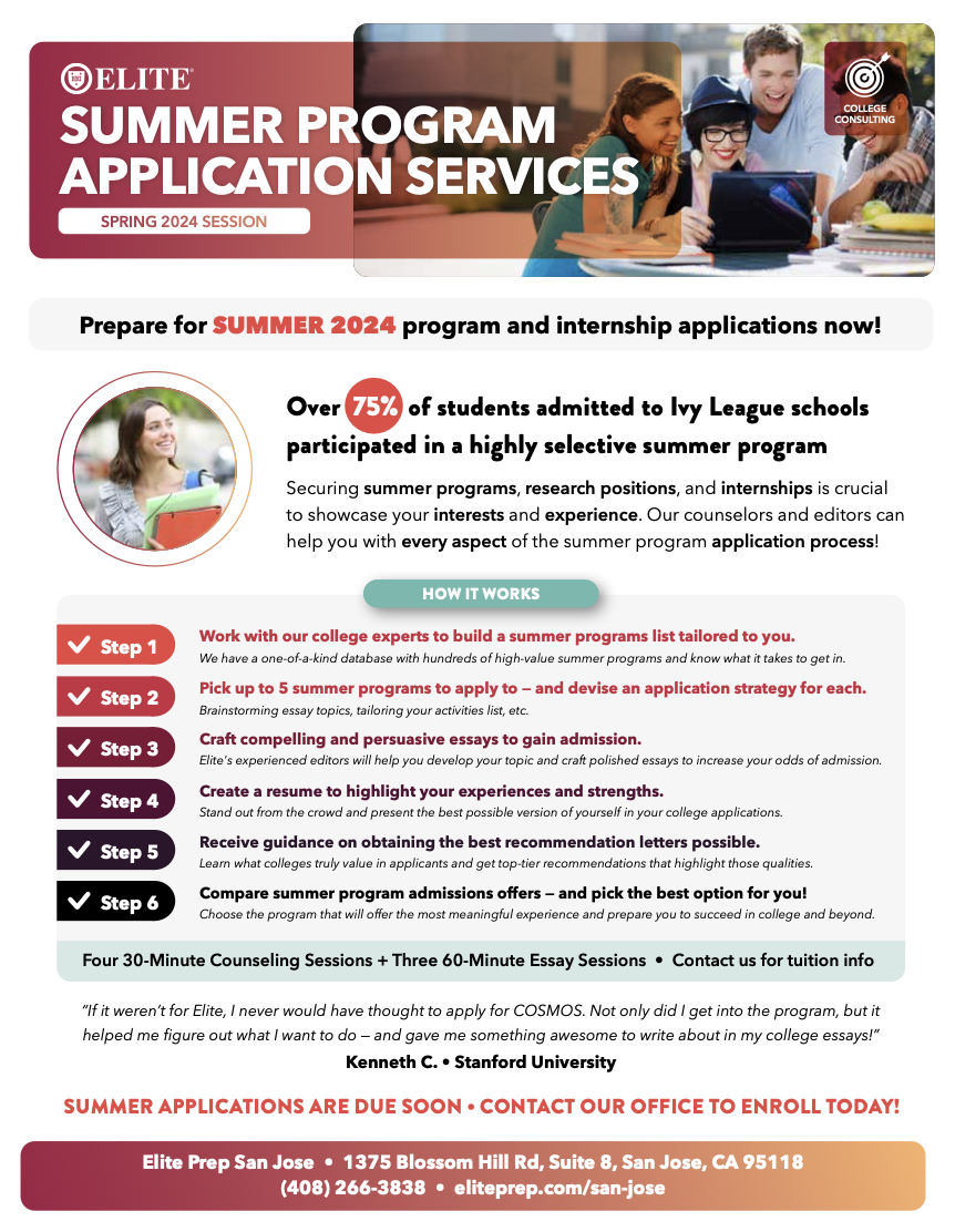 Summer Program Application Services