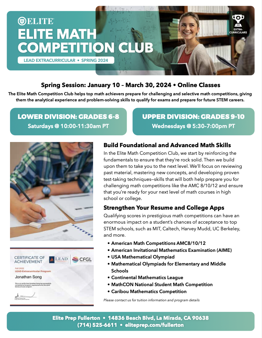 Math Competition Club