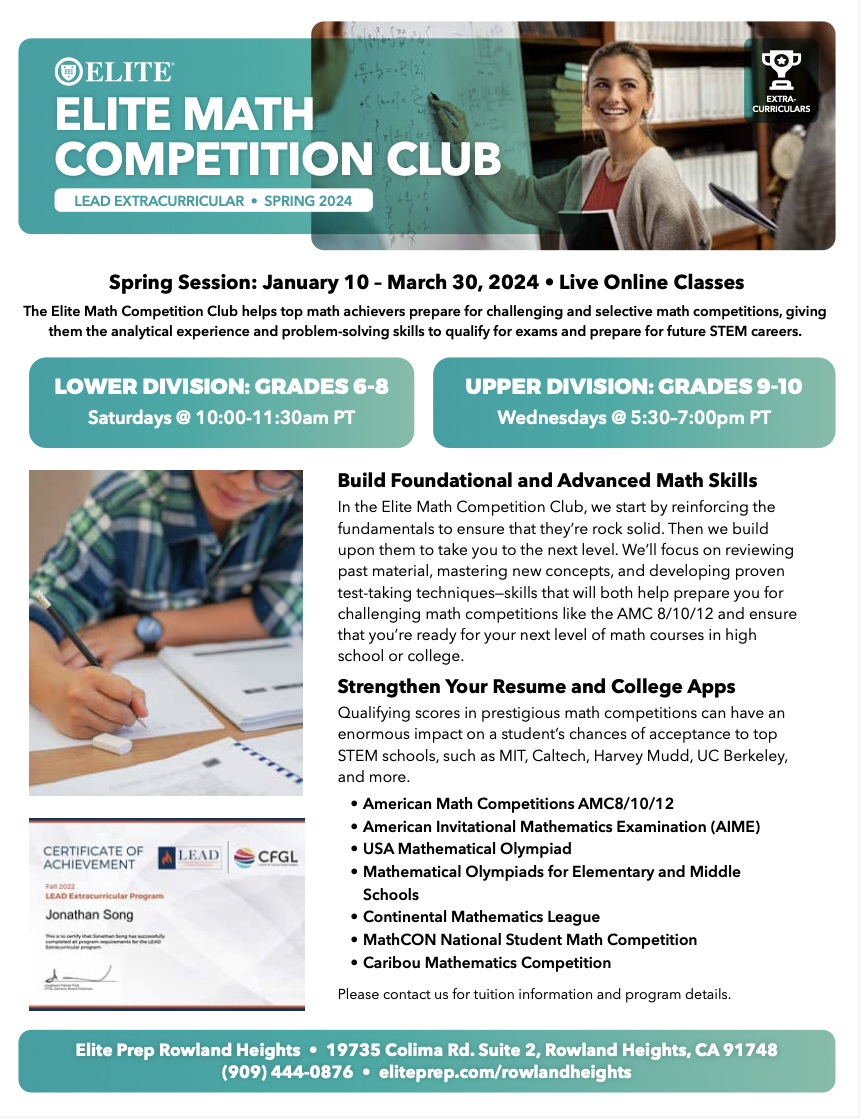 Math Competition Club