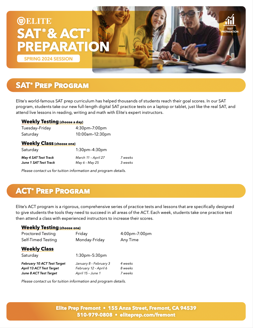 SAT &amp; ACT Prep