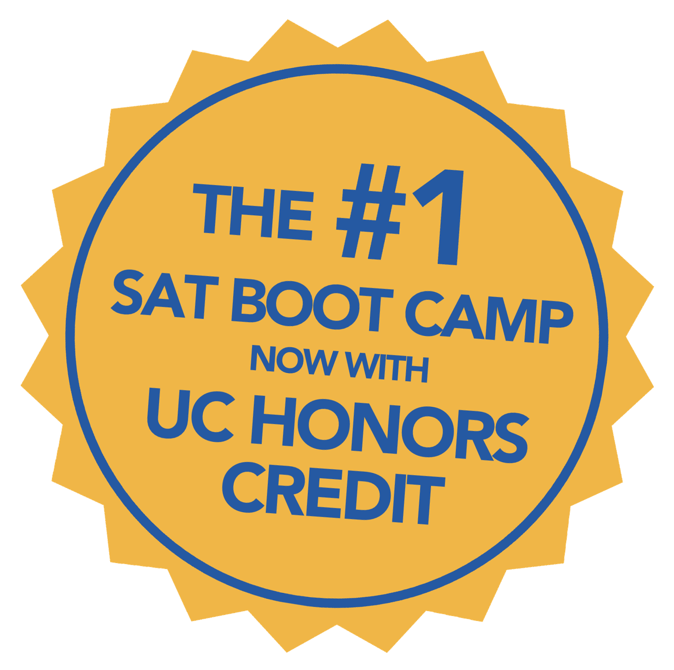 The #1 SAT Boot Camp now with UC Honors Credit