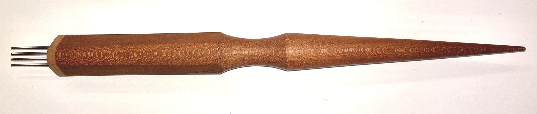Magpie Woodworks weaving fork, the narrow one. Photo Credit: Elizabeth J. Buckley