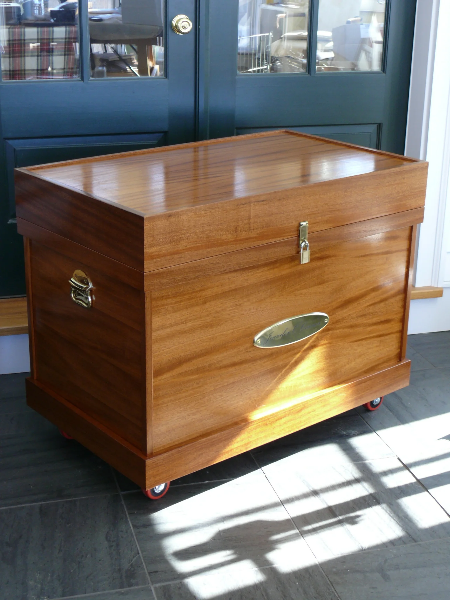 Equestrian tack trunk