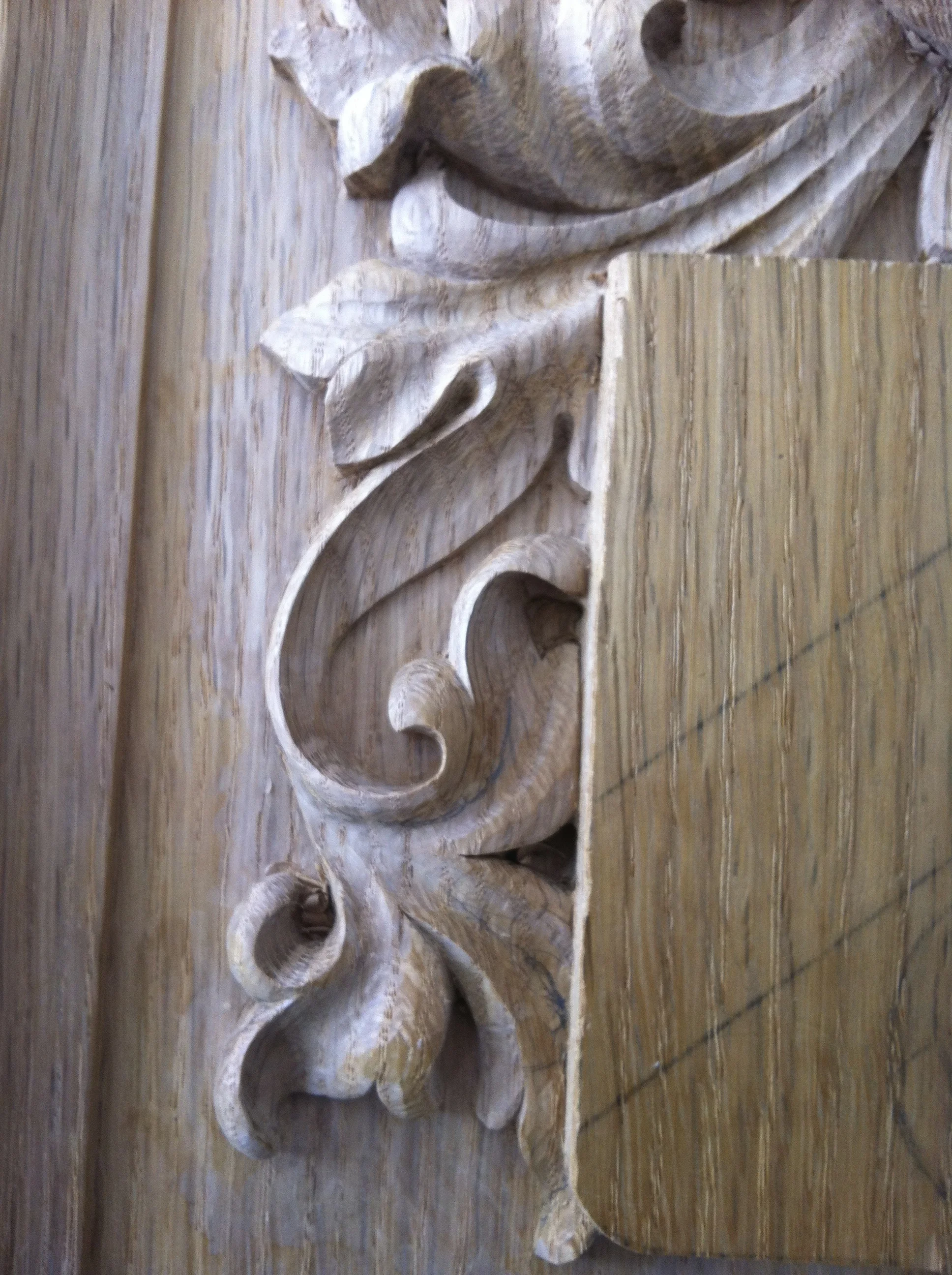 Detail carving of coat of arms