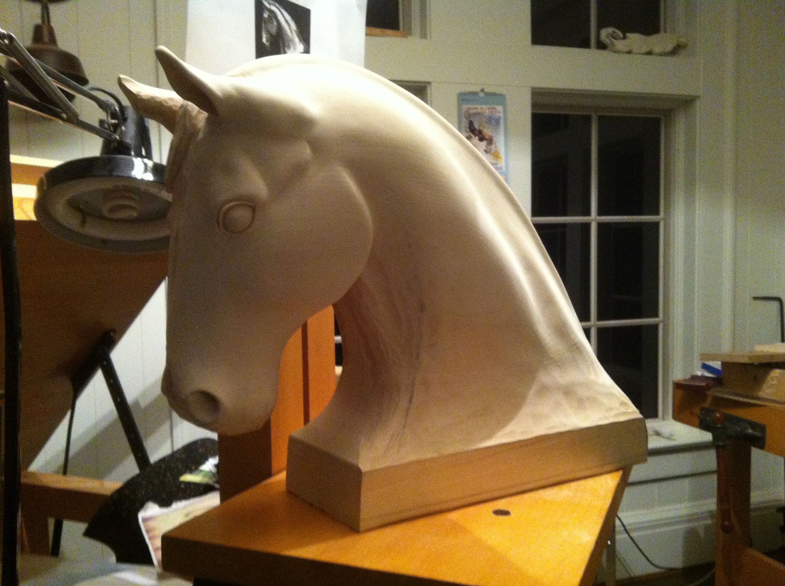 Horse Head Sculpture in progress