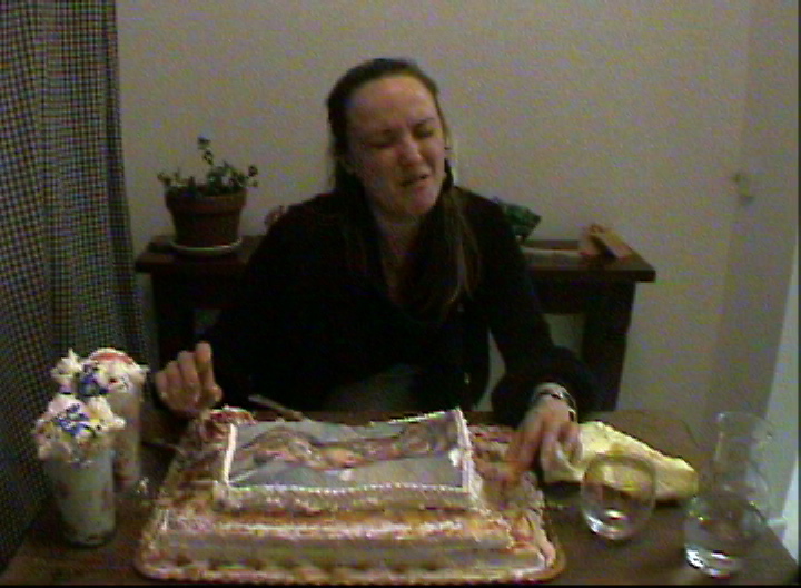   video stills from 45 minute video "You Can't Have Your Cake and Eat It Too."  