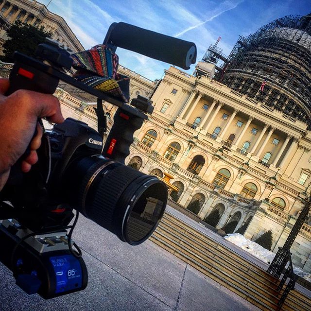 Another day of shooting. Loving the new @blueshape_IT Bubble Pack 65 batterywith LP-E6 adapter... was able to run my camera all day and there's enough charge for another day of shooting. #photographyandcinema #canon #washingtondc #filmmaking #uscapit