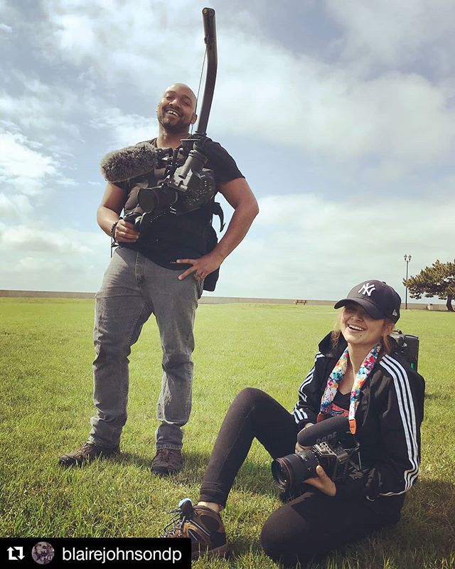 #Repost @blairejohnsondp (@get_repost)
・・・
These two- soulmates &amp; filmmakers! ❤️🎥❤️ Randall was such an awesome partner in crime for our film shoot at Fort Monroe, VA, with our FS7II&rsquo;s and Easyrigs. His wife, Ayesha, documented behind the 