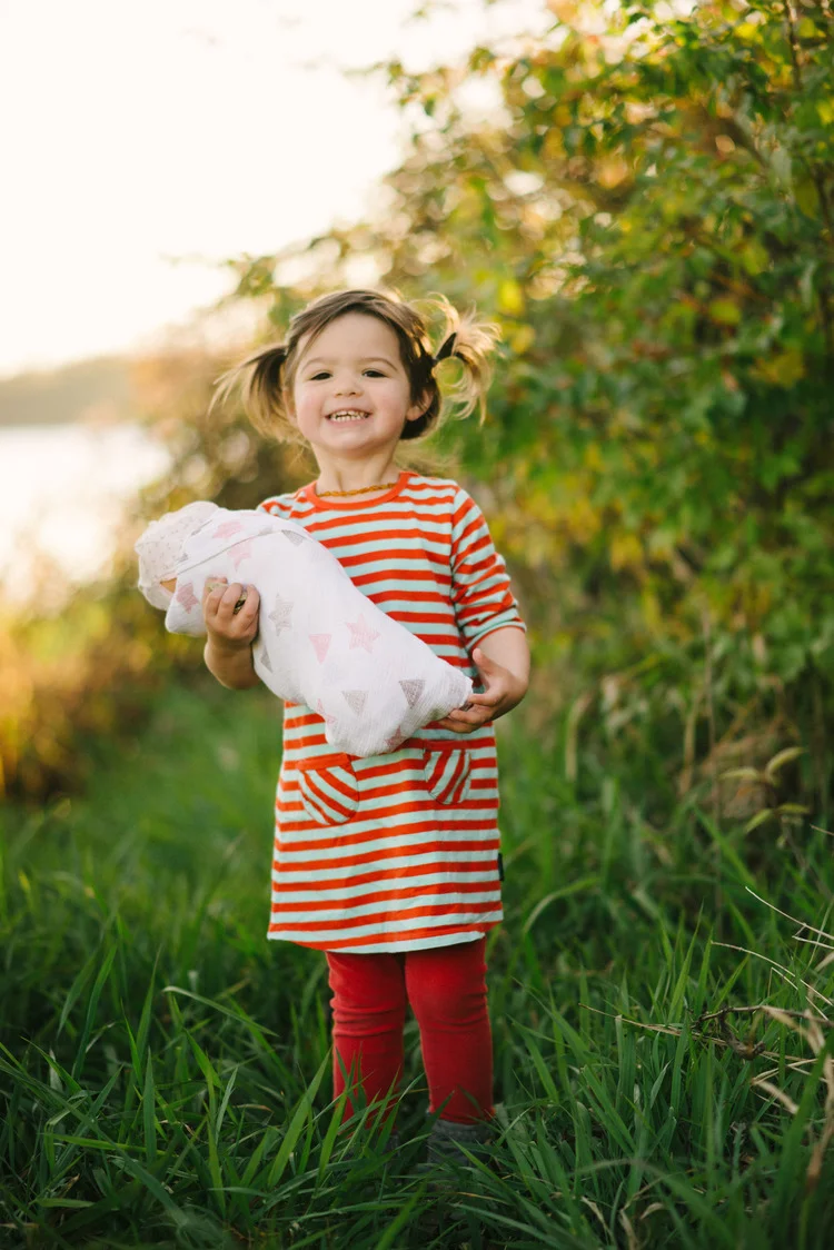 how we told Rooney she's going to be a big sister