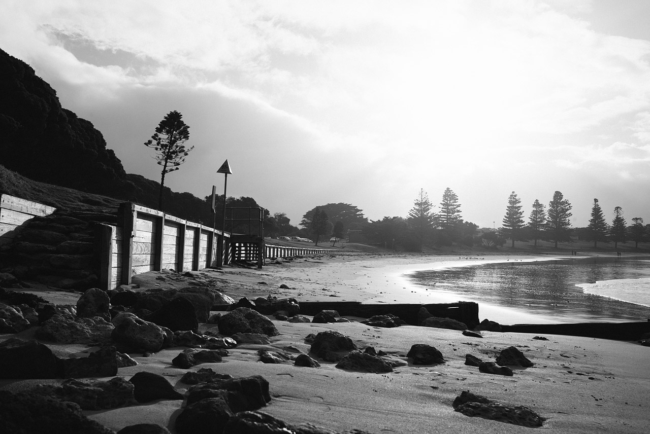 Beach along Zeally Bay