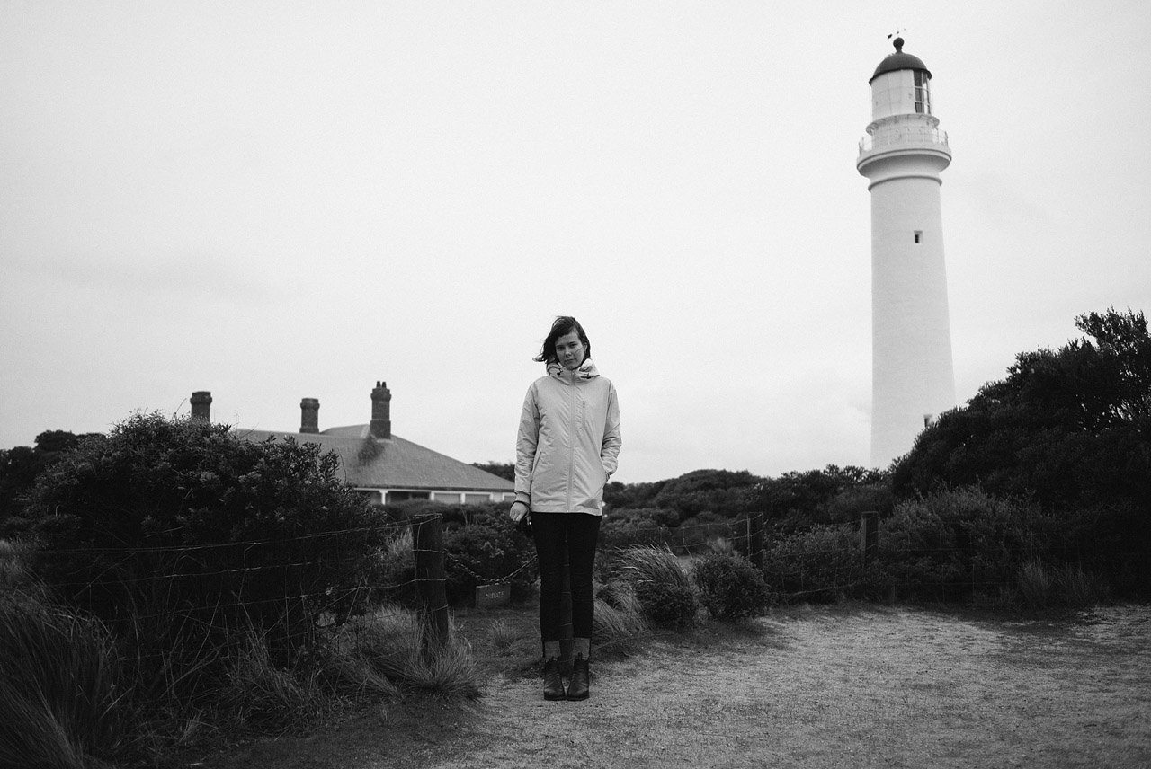 Hannah at Split Point Lighthouse